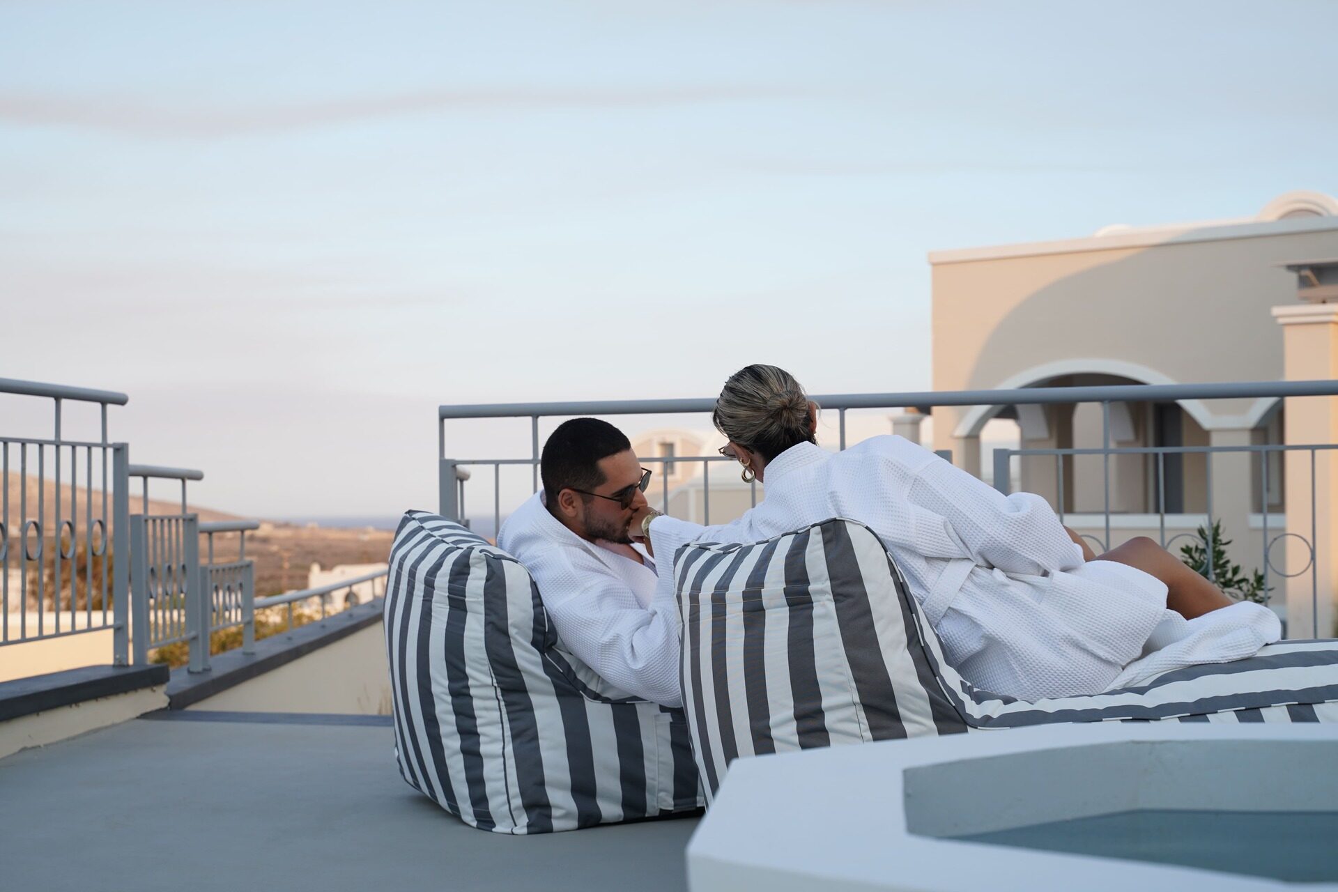 Relaxed poolside experience at the property