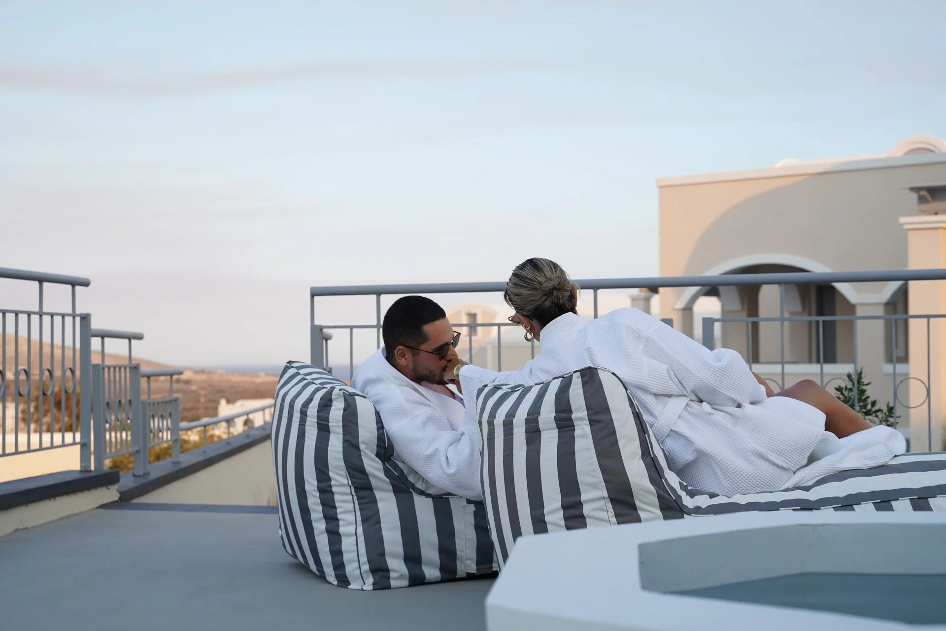 Relaxed poolside experience at the property